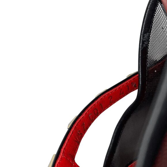 Valentino Garavani Alcove Rockstud Slingback Mesh Pumps EU 41.5 Spiked Heels - Picture 10 of 13